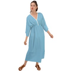 Baby Blue	 - 	Grecian Style Maxi Dress