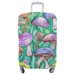 Forestcore Fantasy Farmcore Mushroom Foraging Luggage Cover (medium) by GardenOfOphir