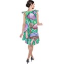 Forestcore Fantasy Farmcore Mushroom Foraging Tie Up Tunic Dress View2