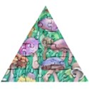 Forestcore Fantasy Farmcore Mushroom Foraging Wooden Puzzle Triangle View1