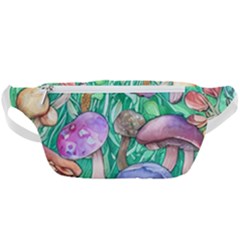 Forestcore Fantasy Farmcore Mushroom Foraging Waist Bag  by GardenOfOphir