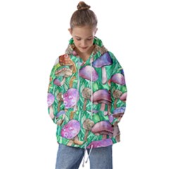 Forestcore Fantasy Farmcore Mushroom Foraging Kids  Oversized Hoodie