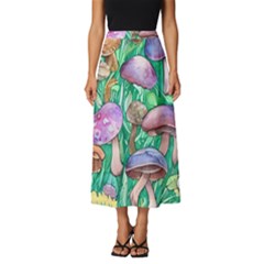 Forestcore Fantasy Farmcore Mushroom Foraging Classic Midi Chiffon Skirt