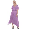 Purple Dragon	 - 	Cross Front Sharkbite Hem Maxi Dress View1