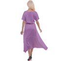 Purple Dragon	 - 	Cross Front Sharkbite Hem Maxi Dress View2