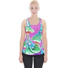 Garden Mushroom Foraging Piece Up Tank Top by GardenOfOphir