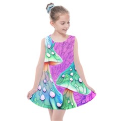 Garden Mushroom Foraging Kids  Summer Dress by GardenOfOphir