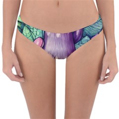 Mushroom Hunting In The Forest Reversible Hipster Bikini Bottoms by GardenOfOphir