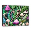 Mushrooms In The Woods Canvas 16  x 12  (Stretched) View1