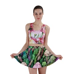 Mushrooms In The Woods Mini Skirt by GardenOfOphir