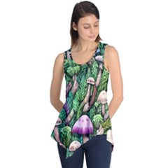 Mushrooms In The Woods Sleeveless Tunic by GardenOfOphir