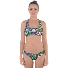 Mushrooms In The Woods Cross Back Hipster Bikini Set