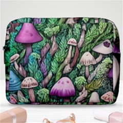 Mushrooms In The Woods Make Up Pouch (large) by GardenOfOphir