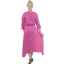 Pink Cupcake	 - 	Quarter Sleeve Wrap Front Maxi Dress View2