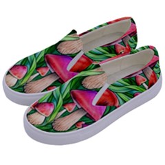 Mushroom Kids  Canvas Slip Ons by GardenOfOphir