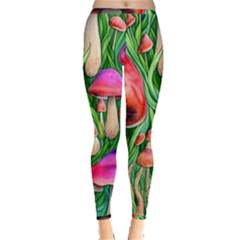 Mushroom Inside Out Leggings by GardenOfOphir