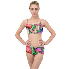 Mushroom Layered Top Bikini Set by GardenOfOphir