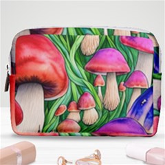 Mushroom Make Up Pouch (medium) by GardenOfOphir