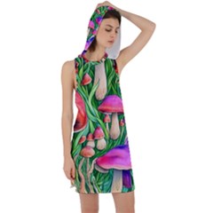 Mushroom Racer Back Hoodie Dress by GardenOfOphir