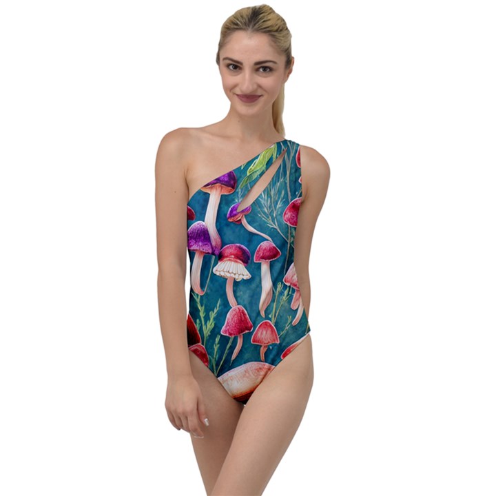 Forest Mushroom To One Side Swimsuit