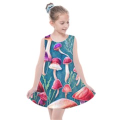 Forest Mushroom Kids  Summer Dress by GardenOfOphir