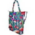 Forest Mushroom Shoulder Tote Bag View2