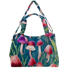 Forest Mushroom Double Compartment Shoulder Bag by GardenOfOphir