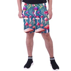 Forest Mushroom Men s Pocket Shorts by GardenOfOphir