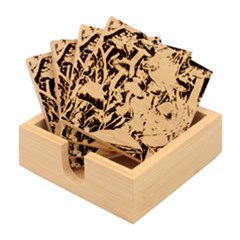 Forest Mushroom Bamboo Coaster Set by GardenOfOphir