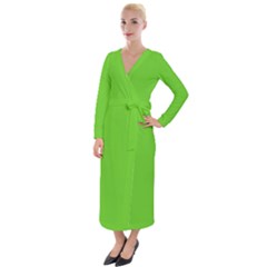 Jasmine Green	 - 	Velvet Maxi Wrap Dress