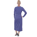 Blue Iris	 - 	Velvet Maxi Wrap Dress View2