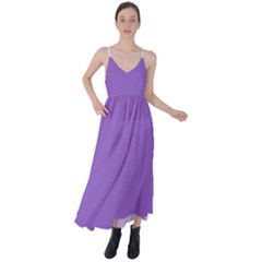 Iris Purple	 - 	tie Back Maxi Dress by ColorfulDresses