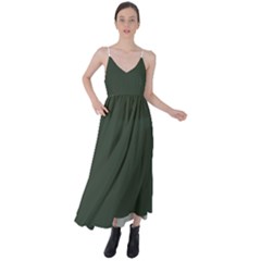 Kombu Green	 - 	tie Back Maxi Dress