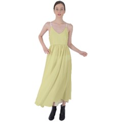 Yellow Iris	 - 	tie Back Maxi Dress by ColorfulDresses