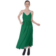 Cadmium Green	 - 	tie Back Maxi Dress