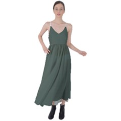 Feldgrau	 - 	tie Back Maxi Dress