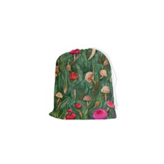 Fairycore Mushroom Drawstring Pouch (xs) by GardenOfOphir