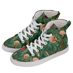 Fairycore Mushroom Women s Hi-top Skate Sneakers by GardenOfOphir