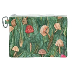 Fairycore Mushroom Canvas Cosmetic Bag (xl) by GardenOfOphir