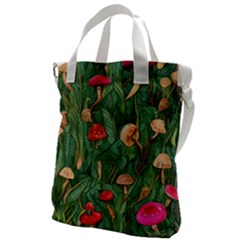 Fairycore Mushroom Canvas Messenger Bag by GardenOfOphir