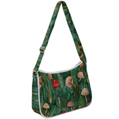 Fairycore Mushroom Zip Up Shoulder Bag by GardenOfOphir