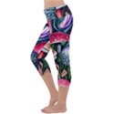 Foraging Mushroom Capri Yoga Leggings View2