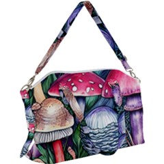 Foraging Mushroom Canvas Crossbody Bag