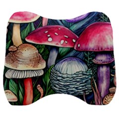 Foraging Mushroom Velour Head Support Cushion by GardenOfOphir