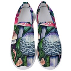 Foraging Mushroom Men s Slip On Sneakers by GardenOfOphir