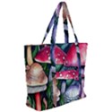 Foraging Mushroom Zip Up Canvas Bag View2