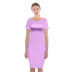 Blossom Pink	 - 	classic Short Sleeve Midi Dress by ColorfulDresses