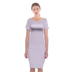 Languid Lavender Purple	 - 	classic Short Sleeve Midi Dress by ColorfulDresses