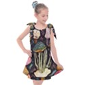 Natural Mushroom Kids  Tie Up Tunic Dress View1