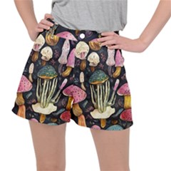 Natural Mushroom Ripstop Shorts by GardenOfOphir